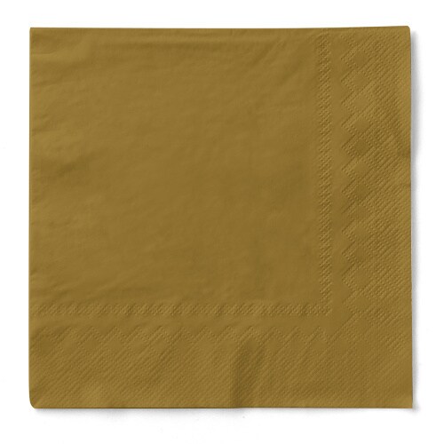 MANK Serviette in Gold aus Tissue 3-lagig, 33 x 33 cm, 100 Stück Image