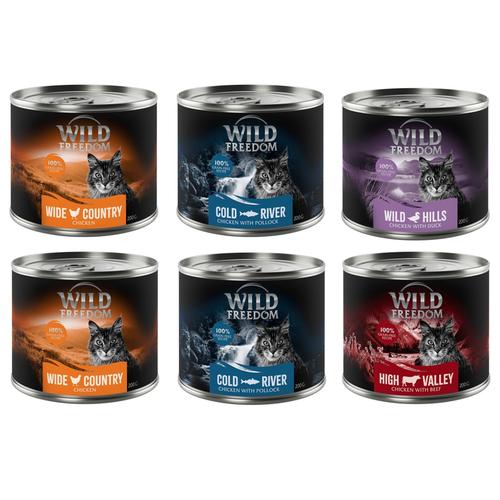 6x200g Adult Wild Freedom getreidefreies Katzenfutter nass