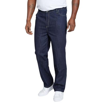 Men's Big & Tall Straight-Fit Stretch 5-Pocket Jeans by Liberty Blues in Indigo (Size 58 40)