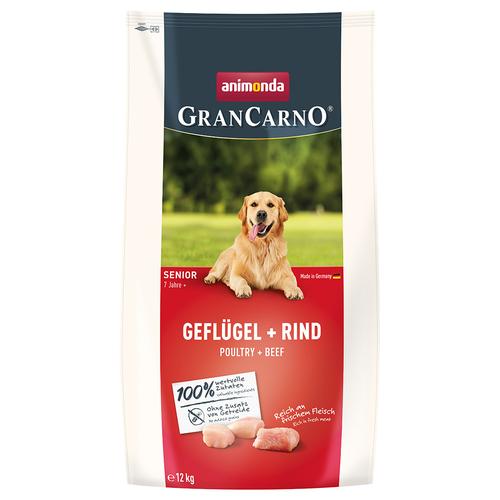 12kg animonda GranCarno Senior Geflügel + Rind Hundefutter trocken