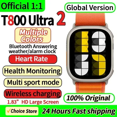 T800 ultra 2 neue smartwatch top sport monitor männer frau sport smart watch für ios android hiwatch