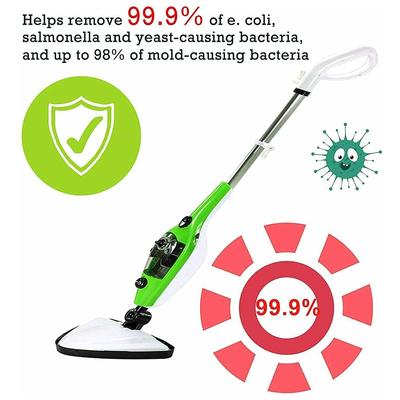 10-in-1 Steam Mop with Adjustable Steam Settings for Hardwood Floors, Tiles, and Carpets