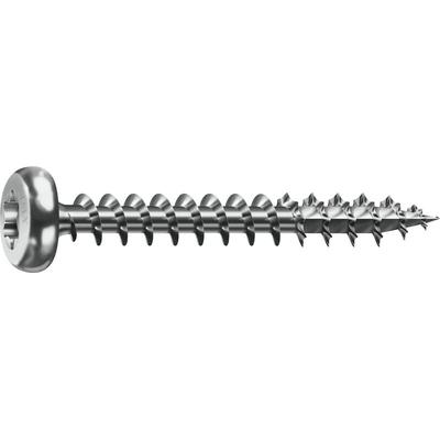 Spax - Halbrundkopf 3.5x 35 Vollgewinde Torx 15 Wirox-Silber mit Bewertung Image