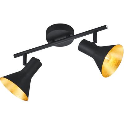 Decken Leuchte Schlafzimmer Spot Strahler Flur Lampe schwarz gold Reality Leuchten R80162002