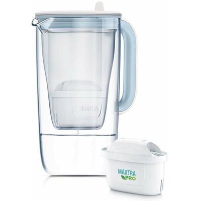 Brita - Wasserfilterkanne - Filterkanne One, Volumen 2,5 l, Maxtra Pro Filter, Glas/Weiß 1050452 Image