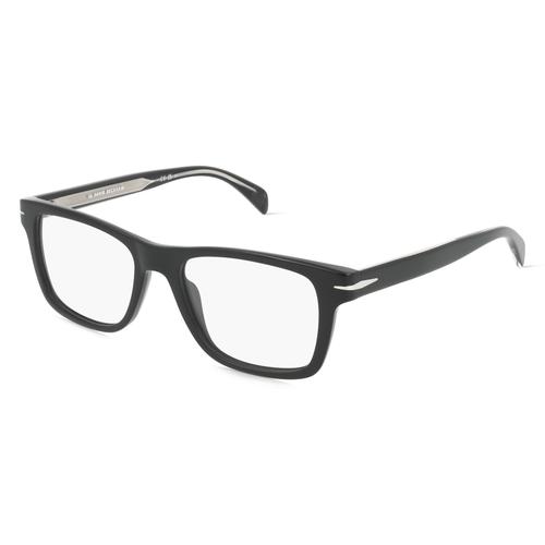 David Beckham DB 1073 Herren-Brille inkl. Gläser Vollrand Rechteckig Acetat-Gestell 52mm/18mm/145mm, schwarz