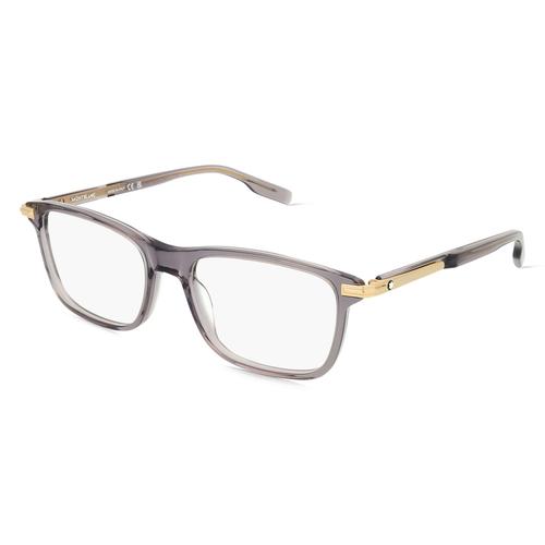 Montblanc MB0277O Herren-Brille inkl. Gläser Vollrand Rechteckig Acetat-Gestell 54mm/18mm/145mm, grau