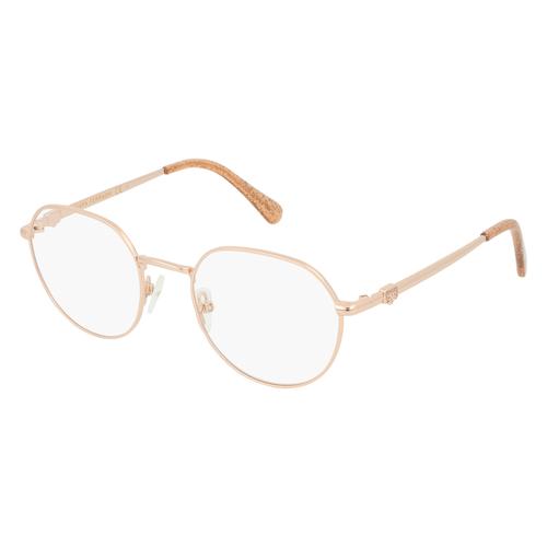 Chiara Ferragni CF 1012 Damen-Brille inkl. Gläser Vollrand Eckig Metall-Gestell 50mm/20mm/140mm, gold