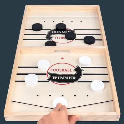 Foosball Winner Games Table Hockey Game Catapult Chess Parent-child Interactive Toy Fast Sling Puck