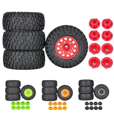 4Pcs 112mm 1/8 1/10 Short Course Truck Tire Tyre with 12mm 14mm 17mm Wheel Hex for Traxxas Slash