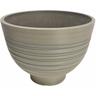 Vaso largo basso da giardino in fibra di argilla Ø45x32 cm Agapanto - Black