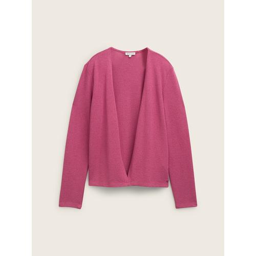 TOM TAILOR Damen Basic Cardigan, rosa, Gr. M