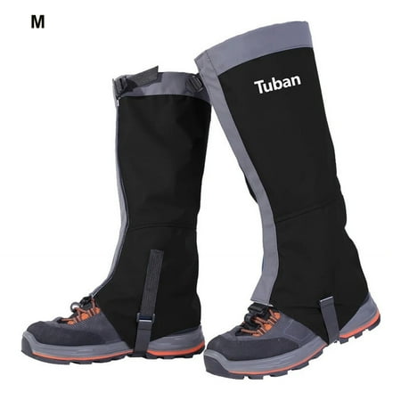 Leg Gaiters Waterproof Adjustable Snow Boot Gaiters for Hiking Walking Hunting Mountain Climbing Snowshoeing (M)