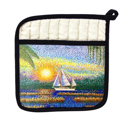 Marsh Sailing II Pot Holder - 9x9