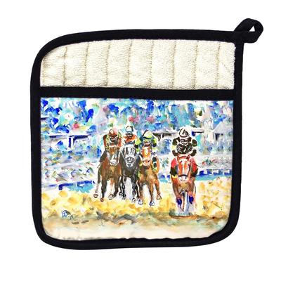 Four Racing Pot Holder - 9x9