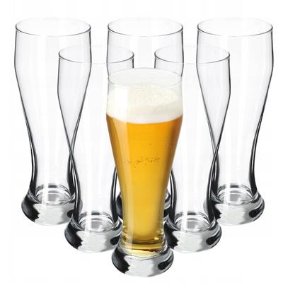 Biergläser Set, Bierseidel aus Glas, Biertulpen, 665 ml, 6 Stück - Kadax