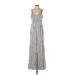 American Eagle Outfitters Jumpsuit Square Sleeveless: Gray Stripes Jumpsuits - Women's Size Small