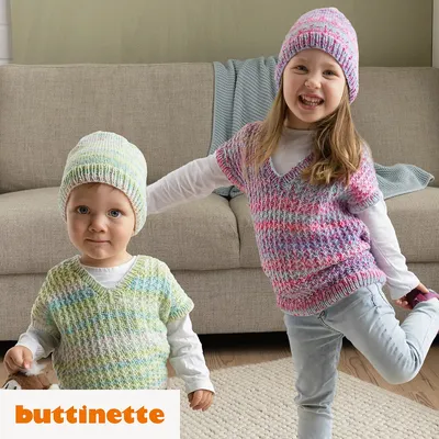 Strickanleitung – Kinderpullunder aus Woll Butt Venia Image