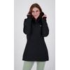 Softshellmantel DEPROC ACTIVE "CAVELL LONG WOMEN", Damen, Gr. 44 (L), schwarz, 96% Polyester; 4% Elastan mit TPU Membrane, casual, Langarm mit verstellbarem Klettverschluss, Mäntel, auch in Großen Größen erhältlich