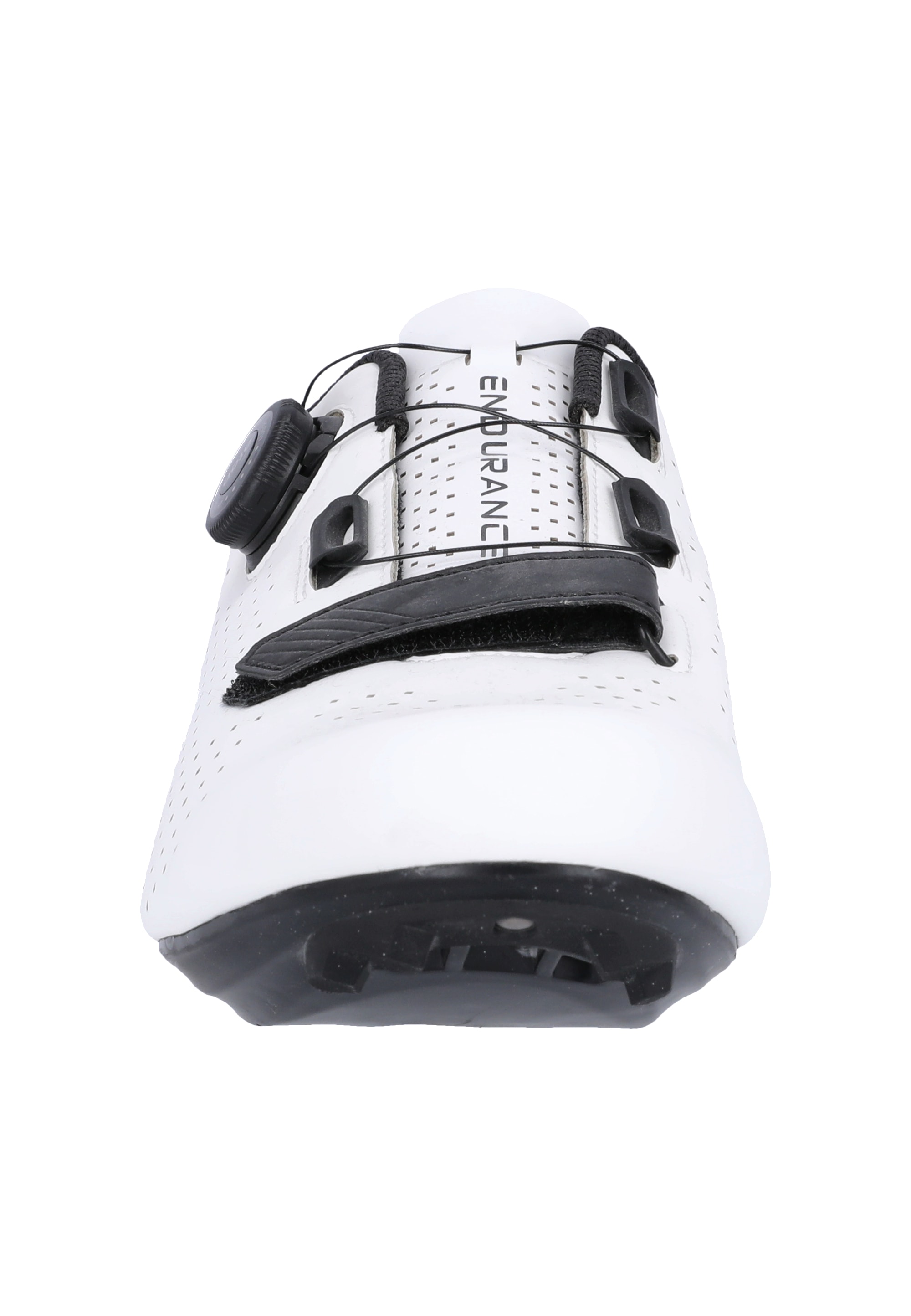 Fahrradschuh ENDURANCE "Kukanol", Damen, Gr. 45, weiß, Kunstfaser, Synthetik, Schuhe, mit Schnellschnürsystem