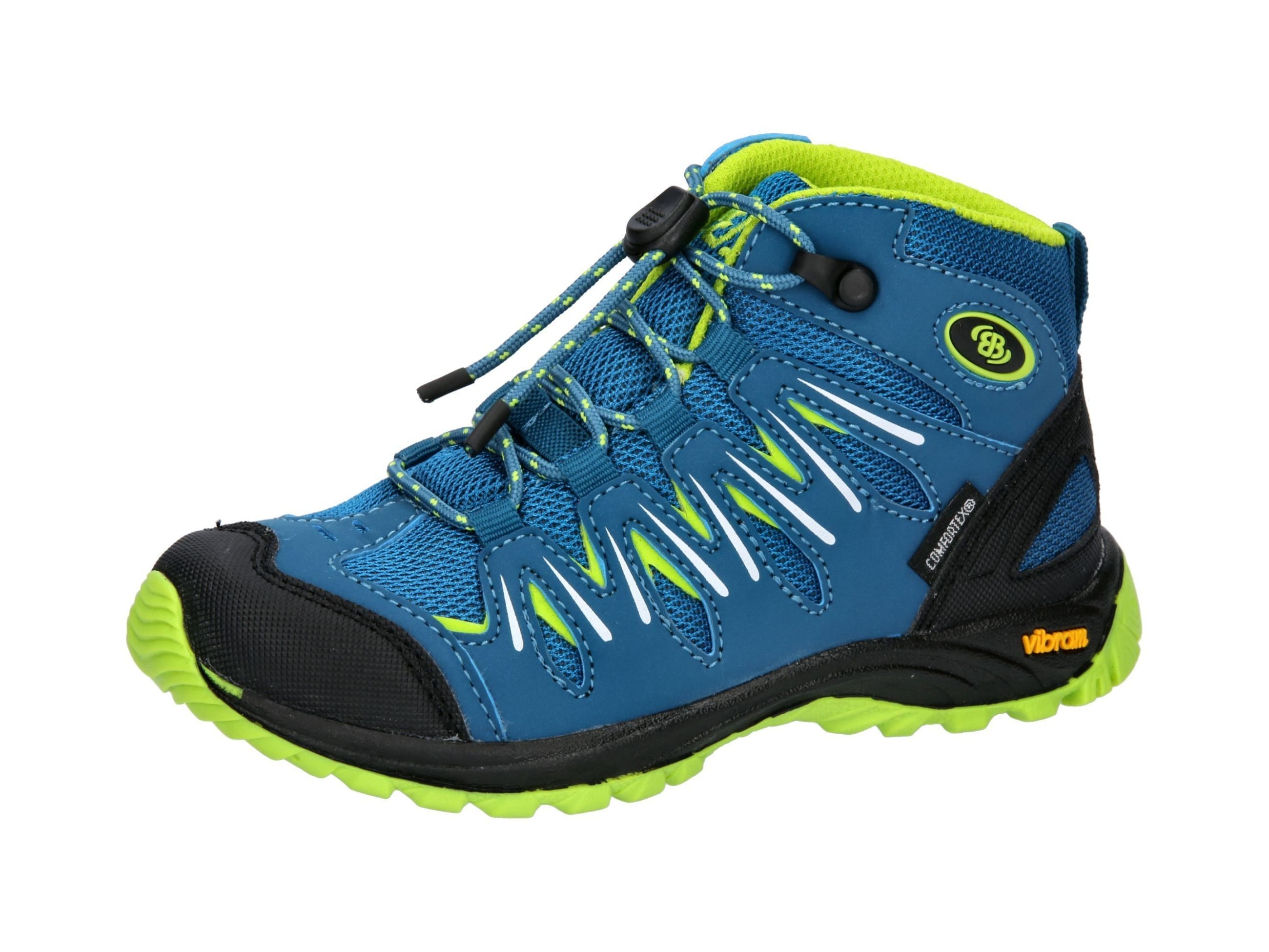 Outdoorschuh BRÜTTING "Outdoorstiefel Expedition Kids High", Gr. 35, blau, Synthetik, Schuhe Image