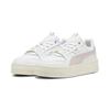 Sneaker PUMA "Carina Street Lux Sneakers Damen", Gr. 38, weiß (weiß mauve mist gold pink), Obermaterial: Leder; Futter: Synthetik; Laufsohle: Gummi, Schuhe