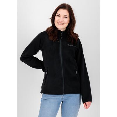 Fleecejacke DEPROC ACTIVE "WAWA BAY", Damen, Gr. 36/38 (M), schwarz, 100% Polyester, sportlich, Langarm gerader Abschluss, Jacken, auch in großen Größen erhältlich Image