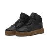 Sneaker PUMA "Rebound Abrupt Sneakers Erwachsene", Gr. 46, schwarz (schwarz shadow gray bronze braun), Obermaterial: Textil, Synthetik, Kuhleder; Futter: Textil; Innensohle: Textil; Laufsohle: Gummi, Schuhe