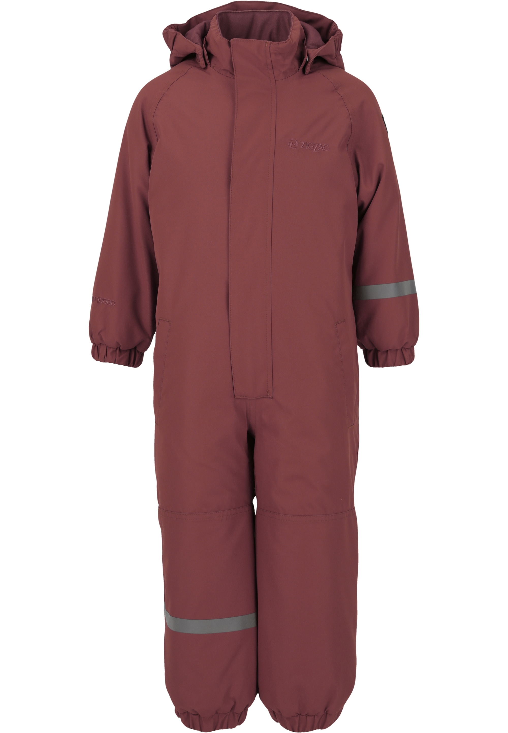 Schneeoverall ZIGZAG "Vally", Kinder, Gr. 92, rot (dunkelrot), 100% Polyester, lang, Overalls, mit wasser- und winddichter TPU-Membran Image