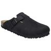 Clog JOSEF SEIBEL "Josef 04", Herren, Gr. 50, schwarz, Leder, klassisch, Schuhe, Sommerschuh, Schlappen, Urlaub, mit komfortablem Fußbett