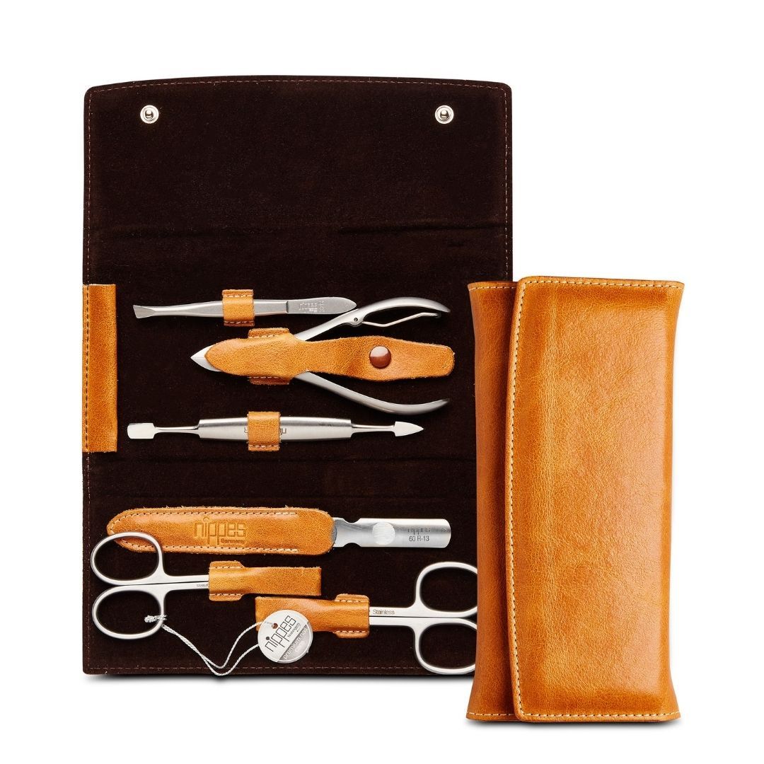 nippes Solingen astuccio per manicure COGNAC 1 St