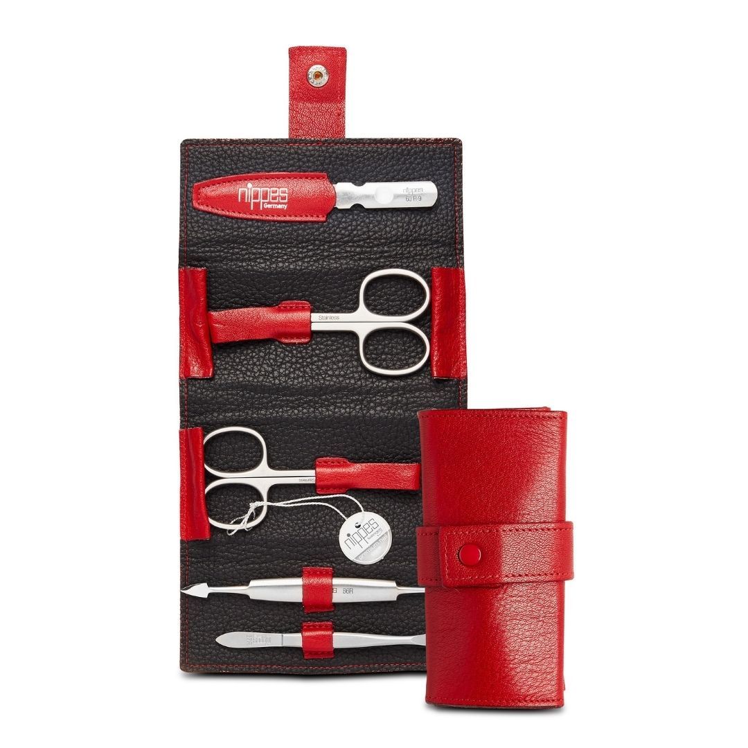 nippes Solingen astuccio per manicure WILD RED 1 St