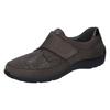 Klettschuh WALDLÄUFER "HENNI-Soft", Damen, Gr. 4,5 (37,5), grau (dunkelgrau), Nubukleder, Textil, Lackleder, sportlich, Schuhe, Slipper, Komfortschuh, Bequemschuh mit Orthotritt, Weite H