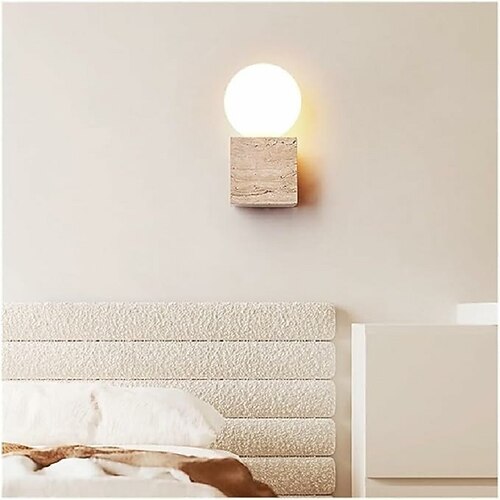 LED-Innenwandleuchten, cremefarben, kreativer Kühlergrill im Wabi-Sabi-Stil, lange LED-Wandlampe, rustikale Wandleuchten für Wohnzimmer, TV, Treppenhaus, Hintergrund, Schlafzimmer, Nachttisch, Image