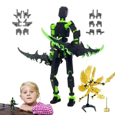 Desktop Decoration 3D Printed T13 Action Figure Shapeshift Robot ABS Robot Dummy Action Figures