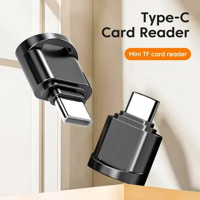 Type C Card Reader USB C To TF Card Memory Reading High-speed Transfer Cardreader Support OTG For PC