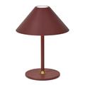 Lampe rechargeable en métal, rouge D :15cm