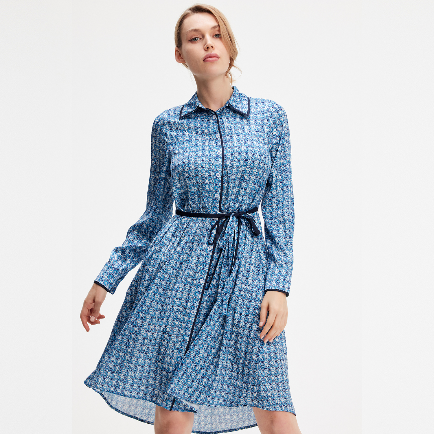 Hemdkleid mit geometrischem Print Image