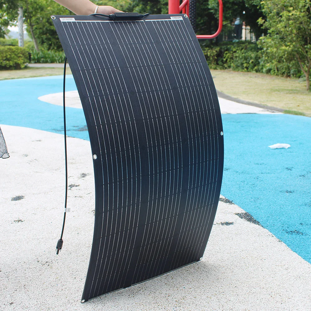 ETFE-Solarpanel, 18 V, 100 W, 200 W, 300 W, 400 W, flexibel, langlebig, wasserdicht, monokristalline Solarzelle, Solarladegerät Image