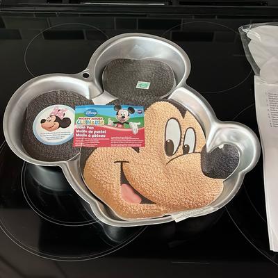 Disney Kitchen | Mickey Mouse Metal Cake Pan Disney New Wilton Birthday Special Occasion Silver | Color: Gray/Silver | Size: Os