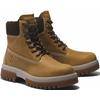 Schnürboots TIMBERLAND "ARBOR ROAD MID LACE UP WATERPROOF BOOT", Gr. 42, gelb (wheat), Leder, sportlich, Schuhe, Winterstiefel, Schnürstiefel, Winterschuhe, wasserdicht