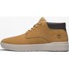 Schnürboots TIMBERLAND "SENECA BAYMID LACE UP SNEAKER", Gr. 44, gelb (wheat), Leder, sportlich, Schuhe, Winterstiefel, Schnürstiefel, Winterschuhe