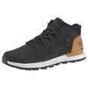 Schnürboots TIMBERLAND "SPRINT TREKKERMID LACE UP SNEAKER", Gr. 45, schwarz (schwarz, hellbraun), Leder, Synthetik, sportlich, Schuhe, Winterschuhe, Sneakerboots, Winterboots