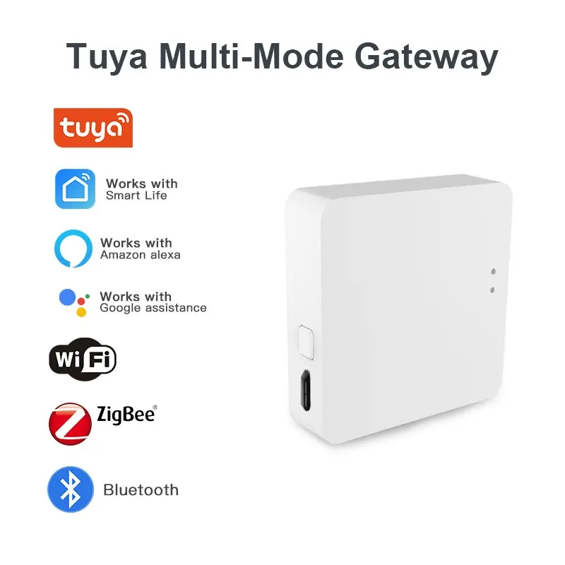 Tuya Multi Modus ZigBee Bluetooth Gateway Hub Wireless Smart Home Geräte Fernbedienung Brücke Unterstützung Alexa Google Hause Image
