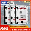 Western Digital WD 4TB 2TB 3TB 6TB Disco rigido NAS rosso Disco rigido interno da 3,5" SATA 6Gb/s 64MB Cache per desktop