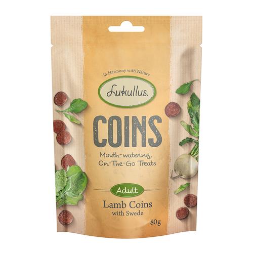 80g agneau Lukullus Coins Friandises pour chein