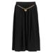 Pleated Midi Skirt Skirts