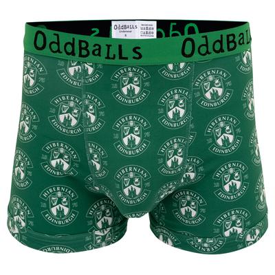 Hibernian Oddballs Crest Boxershorts – Grün – Kinder Image