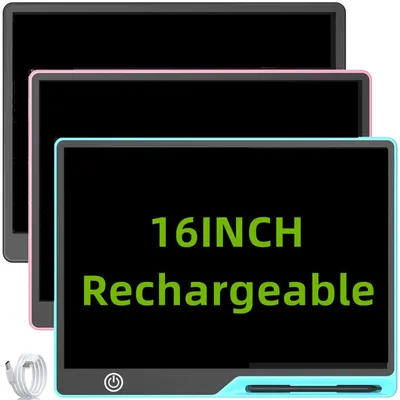 16inch/41cm USB Rechargeable LCD Writing Tablet, Birthday, Christmas, Or Halloween Gift