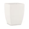 Elbi - Vaso quadrato in resina Fiordaliso 70 cm. Bianco - Bianco